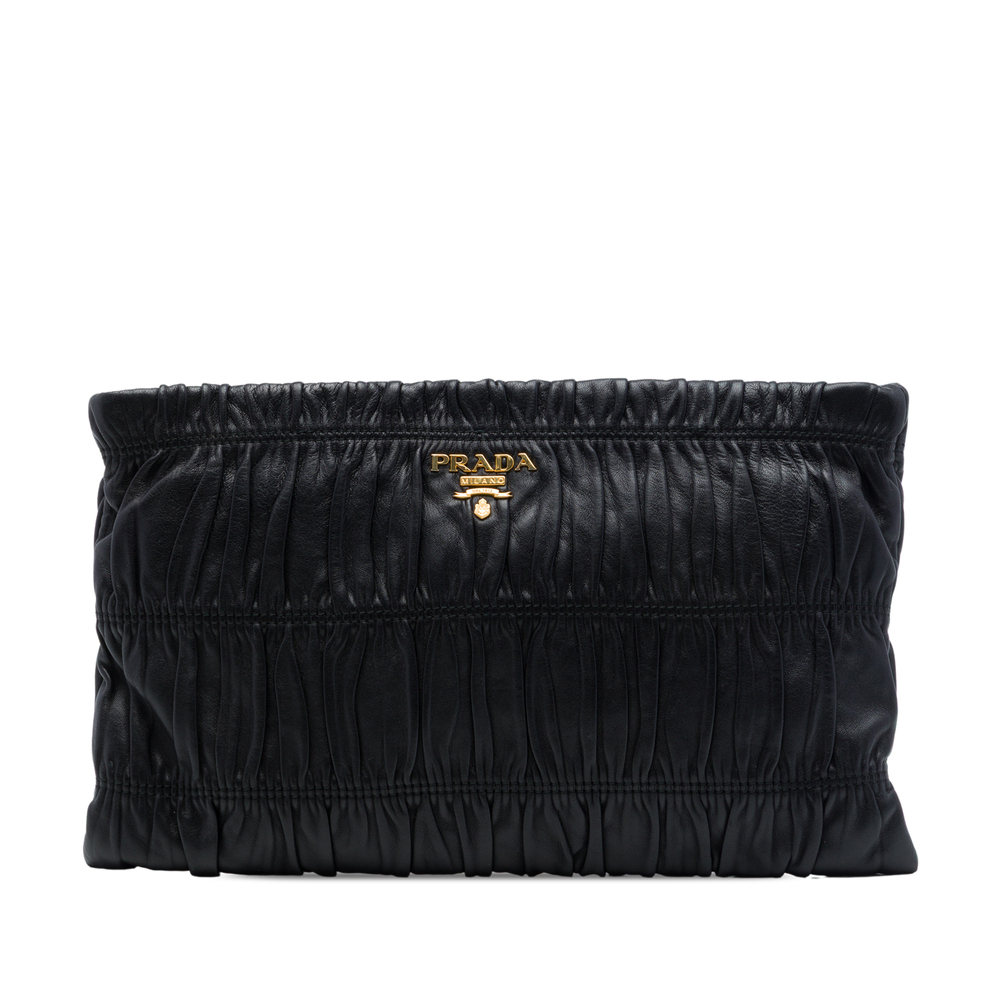 Pre-Loved Prada Nappa Gaufre Clutch